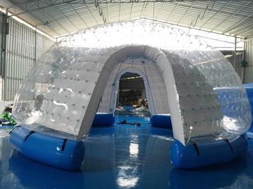 Tela cerata bianca del PVC della tenda gonfiabile trasparente della bolla dei semi/tenda gonfiabile dell'iarda