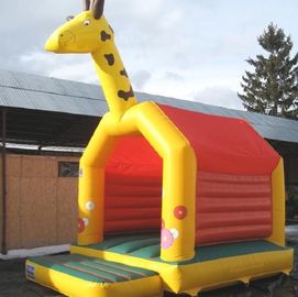 Giraffa rimbalzante del castello di salto commerciale Un PVC della struttura EN14960 0.55MM