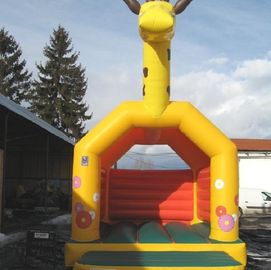 Giraffa rimbalzante del castello di salto commerciale Un PVC della struttura EN14960 0.55MM