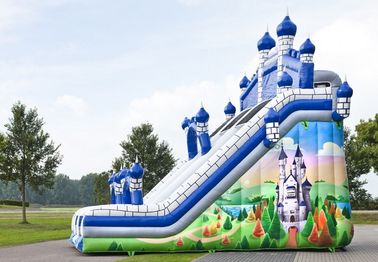 Grandi salto di Comelot del castello blu e scorrevole Inflatables con la parete rampicante