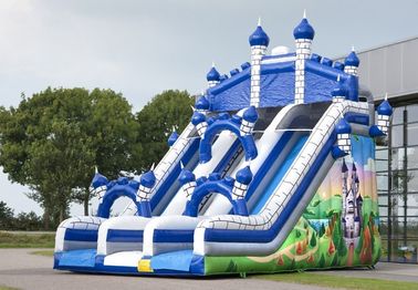 Grandi salto di Comelot del castello blu e scorrevole Inflatables con la parete rampicante