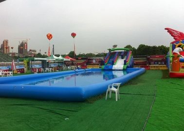 Grande piscina gonfiabile blu dei bambini con lo scorrevole per gli stagni di Inground