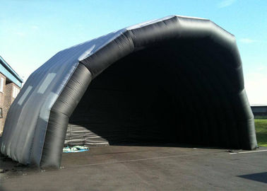 Grande tenda gonfiabile su misura di evento della fase del nero gonfiabile gigante della copertura