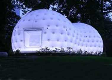 Tenda gonfiabile della cupola ultra leggera, tenda gonfiabile della casa da tè con luce principale