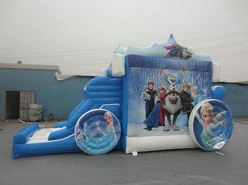 Principessa di stupore Inflatable Combo, buttafuori gonfiabili di Frozon del trasporto blu combinati