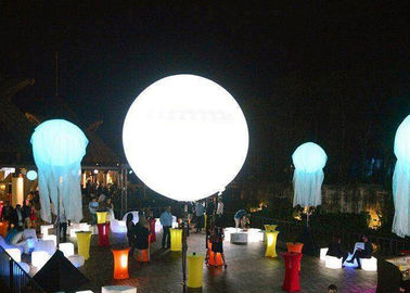 la decorazione gonfiabile di illuminazione del pallone del supporto principale 1.5m, pubblicità ha condotto la luce del pallone