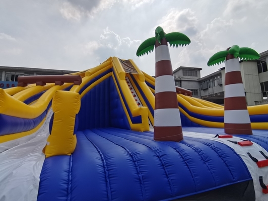 Parco di divertimenti gonfiabile all'aperto del PVC con il castello commerciale dei buttafuori degli scorrevoli