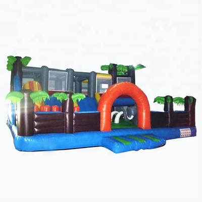 Giochi combinati gonfiabili Tress Bouncy Castle Amusement Park della tela cerata