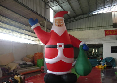 Customzied 6M Ssanta gonfiabile Claus, aerostato del PVC il Babbo Natale per annunciare