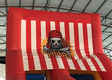 Barca gonfiabile rossa del pirata/campo da giuoco gonfiabile di pirata della nave città gonfiabile di divertimento