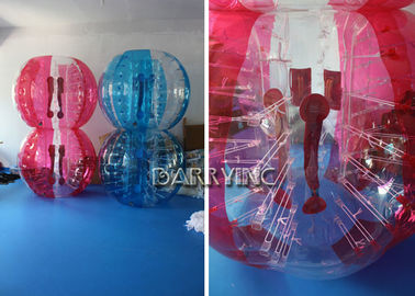 I bambini gonfiabili all'aperto gioca la palla materiale della bolla del mezzo blu di 1.8M TPU/palle rosse della bolla