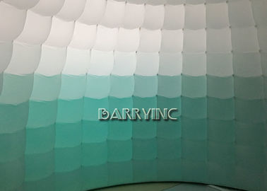 Cupola bianca verde dell'aria che annuncia i tessuti gonfiabili del PVC delle tende per il partito/evento