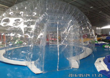 Tenda di campeggio gonfiabile all'aperto della chiara tenda trasparente commerciale della bolla con le stanze