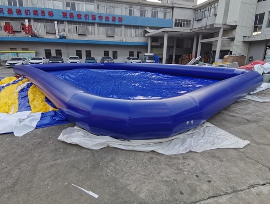giochi gonfiabili blu di divertimento della piscina del grado commerciale del PVC di 0.9mm