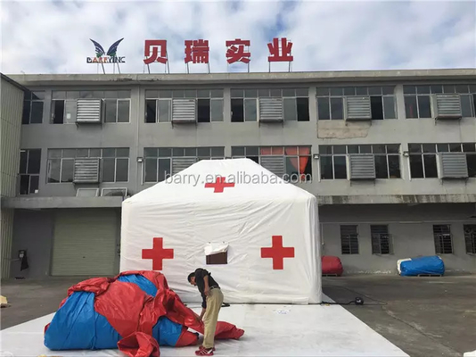 Tenda gonfiabile medica dell'ospedale della tela cerata del PVC resistente all'acqua per l'emergenza