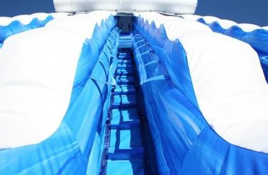 Blu acquascivoli gonfiabili dell'oceano di Cali del vicolo del doppio del delfino da 22 ft con il materiale della tela cerata del PVC