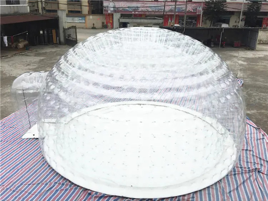 Tenda della casetta gonfiabile della bolla della tenda dell'iglù della tela cerata del PVC chiara