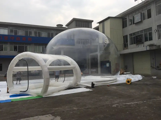 Tenda gonfiabile della bolla di aria della cupola della tela cerata del PVC per l'hotel all'aperto