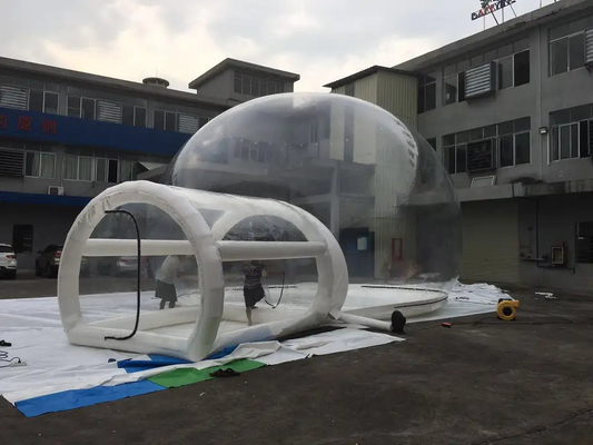 Tenda gonfiabile della bolla di aria della cupola della tela cerata del PVC per l'hotel all'aperto