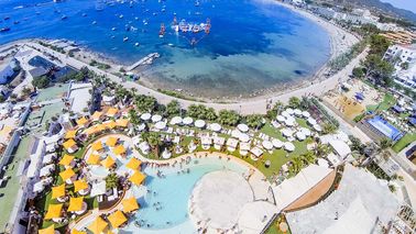 Parco gonfiabile blu gigante adulto gigante per l'isola Wake, attrezzatura di sport di sport acquatici per l'oceano
