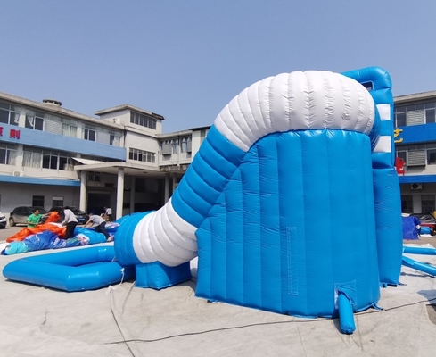 Stampa gonfiabile di Digital del doppio scorrevole degli acquascivoli di Jumper Combo Castle Pool Inflatable grande