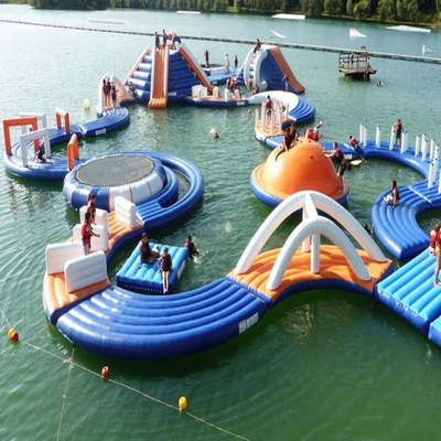 PVC che fa galleggiare UV di Aqua Park Floating Obstacle Course del parco gonfiabile dell'acqua anti