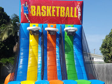 0,55 cerchi di pallacanestro gonfiabili giganti dei giochi interattivi gonfiabili della tela cerata del PVC
