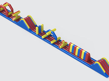 La corsa ad ostacoli gonfiabile su misura di 26 m. corre il materiale impermeabile del PVC