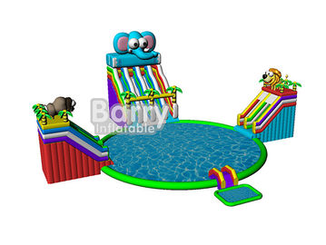 L'estate scherza i giochi del parco del gioco, parco gonfiabile dell'acqua dell'elefante con CE, EN14960