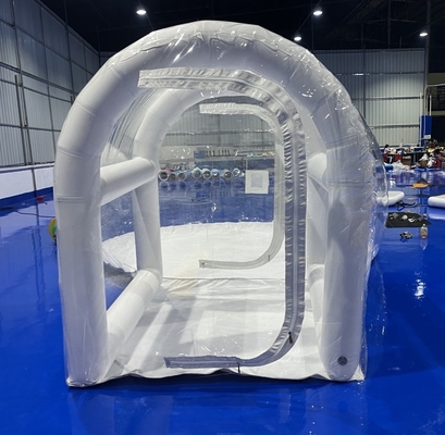 Tenda da campeggio gonfiabile trasparente in PVC da 1 mm Stampa digitale