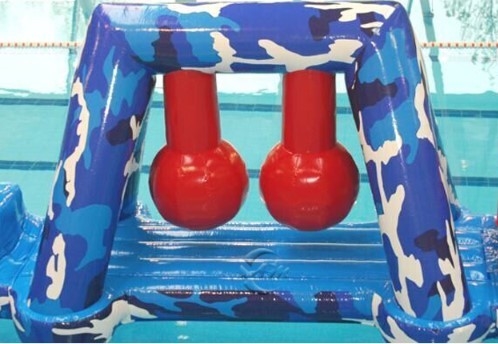 Ostacoli gonfiabili di galleggiamento dei giochi gonfiabili di corsa ad ostacoli dell'acqua del PVC di 0.9mm