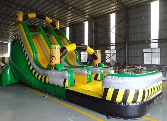 Tarpaulin Jungle Bouncy Castle con Slide Combo Slide Bounce House