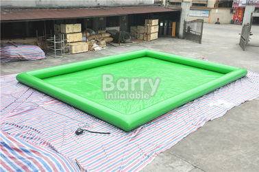 Bene durevole materiale della grande di acqua dello stagno tela cerata portatile del PVC su misura verde