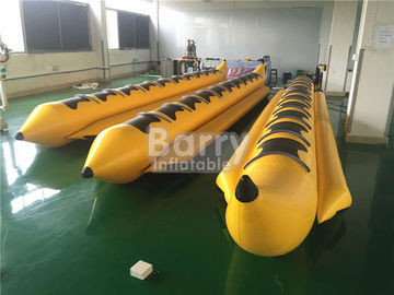 Giocattolo gonfiabile gonfiabile dell'acqua della barca di banana del gioco dell'acqua del crogiolo di giocattolo dei sedili di giallo 8