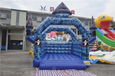 castello rimbalzante della Camera del blocchetto blu gonfiabile dei buttafuori del PVC di 0.55mm per il festival di Halloween
