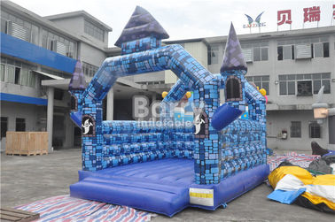 castello rimbalzante della Camera del blocchetto blu gonfiabile dei buttafuori del PVC di 0.55mm per il festival di Halloween