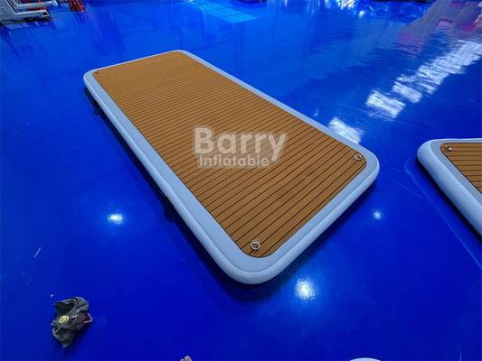 Stampa digitale piattaforma di nuoto gonfiabile con pompa d'aria e colore personalizzato