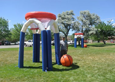 Cerchio di pallacanestro dei giochi di sport di Customzied/campo da pallacanestro gonfiabili giganti con il PVC di 0.55mm