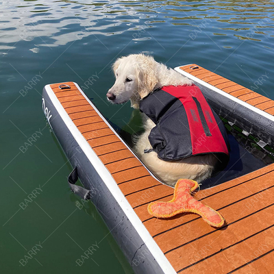 Cani giochi d'acqua gonfiabile cucciolo pianta rampa per cani rampa per animali pianta pianta pianta piattaforma galleggiante in vendita rampa gonfiabile per cani