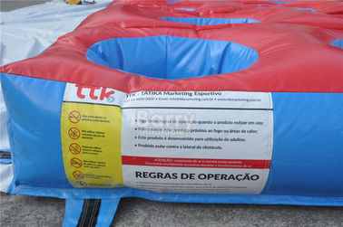 La corsa di ostacolo gonfiabile, materasso di ostacolo di Inflatables 5k esegue la dimensione 20x10x1.2M