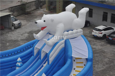 Bello nuovo scorrevole gigante della piscina di orso, scorrevole gonfiabile dello stagno per il parco di divertimenti
