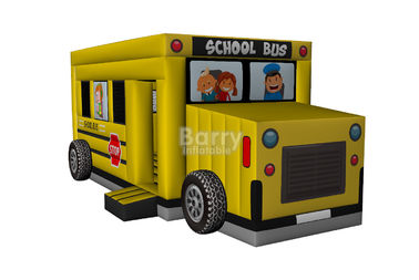 Rimbalzo gonfiabile commerciale dell'automobile, Camera di rimbalzo dello scuolabus gonfiabile per i bambini