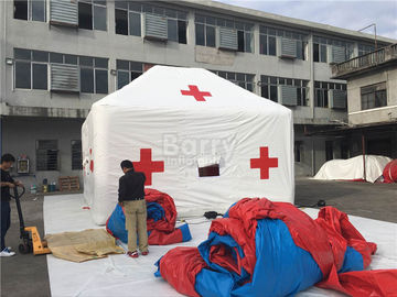 Tenda gonfiabile medica all'aperto della croce rossa bianca di promozione con stampa di logo