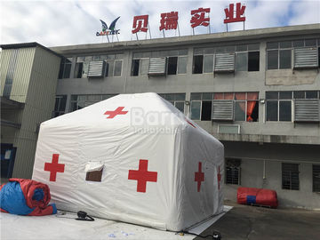 Tenda gonfiabile medica all'aperto della croce rossa bianca di promozione con stampa di logo
