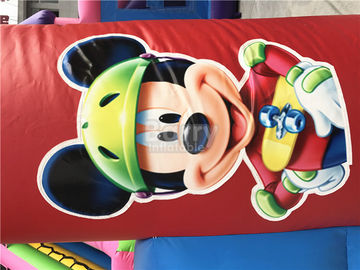Scorrevole di salto gonfiabile su misura del castello di Mickey Mouse per il cortile