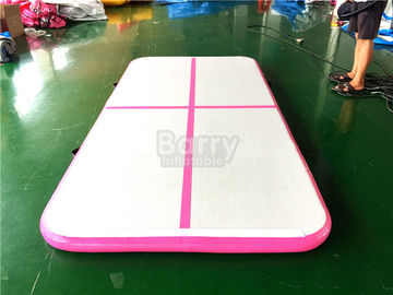 Stuoia di ginnastica della pista di aria dell'attrezzatura di sport dell'interno del PVC di DWF, pista di aria di ruzzolamento rosa