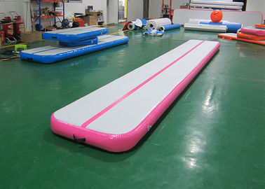 Stuoia rosa commerciale 12m, 10m, 8m, 6m, 3m di ginnastica della pista di aria