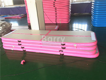 OEM &amp; ODM pavimento gonfiabile rosa lungo dell'aria della pista di caduta di 6m o di 3m pro per la palestra