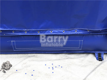 Airbag gonfiabile di acrobazia della caduta libera blu profonda/gioco di salto gonfiabile