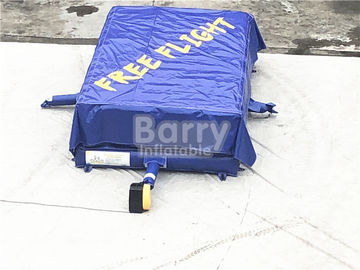 Airbag gonfiabile di acrobazia della caduta libera blu profonda/gioco di salto gonfiabile